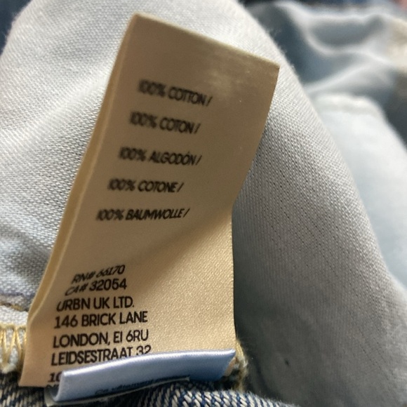 Anthropologie Pilcro The Joey Women's Blue Wide-Leg Jeans Sz 30 Distressed - Picture 7 of 7